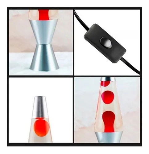 Miniatura 2 de Lampara De Lava Cohete Volcan Decorativa